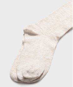 collant chaud avec fil metallise fille beige collantsJ295101_4