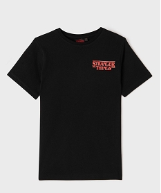 GEMO Tee-shirt manches courtes avec motif dos garçon - Stranger Things Noir