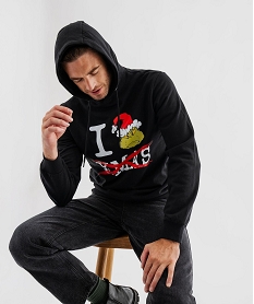 GEMO Sweat de Noël imprimé homme - Le Grinch noir standard