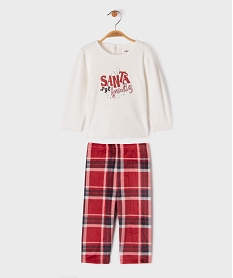 GEMO Pyjama en velours 2 pièces spécial Noël bébé Beige