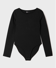GEMO Body manches longues à col bateau fille noir standard