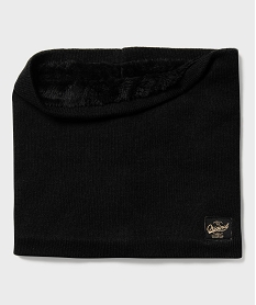 GEMO Tour de cou en maille avec doublure douillette homme noir standard