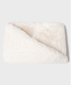 GEMO Echarpe tour de cou en fourrure imitation femme Beige