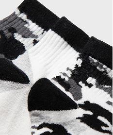 socquettes motif camouflage garcon (lot de 3) noir standardJ915901_2
