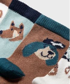 chaussettes assorties motifs chiens bebe garcon (lot de 5) bleu standardJ918701_2