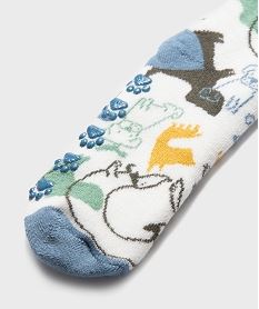 chaussettes antiderapantes a motifs animaux garcon (lot de 2) bleu standardJ921601_3