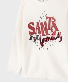 pyjama en polaire imprime noel enfant beigeJ931901_2