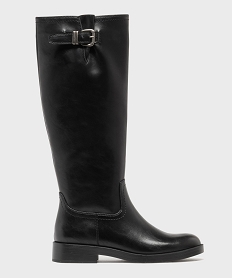 GEMO Bottes cavalières à petite boucle décorative femme - Follow Me noir standard