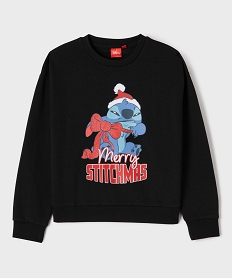 GEMO Sweat de Noël à motif Stitch fille - Disney noir standard
