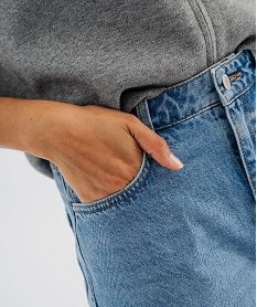 jean barrel taille haute femme bleuJ967501_2