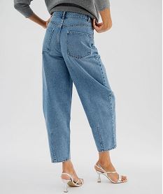 jean barrel taille haute femme bleuJ967501_3
