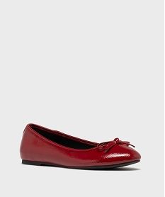 ballerines plates avec petit noeud femme - valentina baldano rouge standard ballerinesJ969101_2