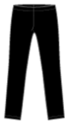 GEMO Legging thermique avec taille élastique femme noir standard