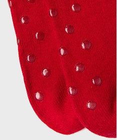 chaussettes antiderapantes motif hivernal homme rougeJ974801_2
