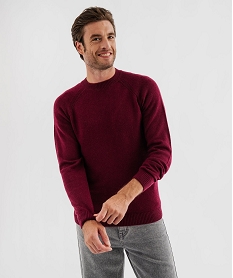 GEMO Pull en laine à manches raglan homme Rouge
