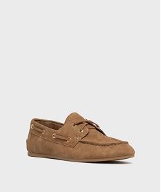 mocassins a lacets souples et legers femme brun mocassinsJ988301_2