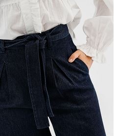 jean wide leg taille haute femme bleuJ990601_2