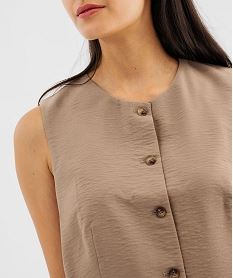 gilet de costume sans manches femme brun vestesJ997401_2