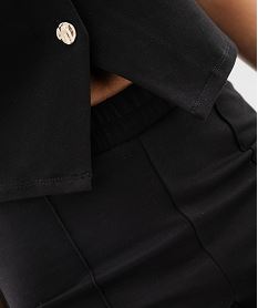 pantalon de tailleur a taille elastiquee femme noir standard pantalonsJ997801_2