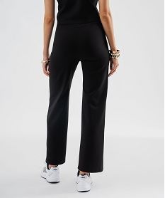 pantalon de tailleur a taille elastiquee femme noir standard pantalonsJ997801_3