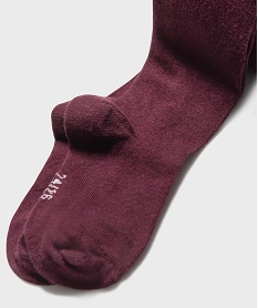 collants chauds uni en coton fille[missing] rouge collantsK009901_2