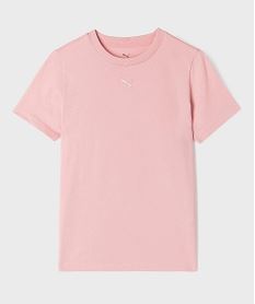 GEMO Tee-shirt manches courtes avec logo brodé fille - Puma Rose