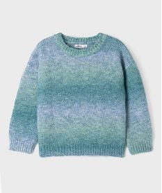GEMO Pull en laine tie-and-dye fille bleu standard