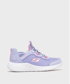 GEMO Baskets Slip-ins Bounder en toile pailletée fille - Skechers Violet