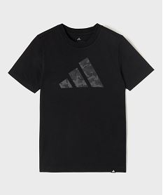 GEMO Tee-shirt manches courtes en coton avec logo camo garçon - Adidas noir standard