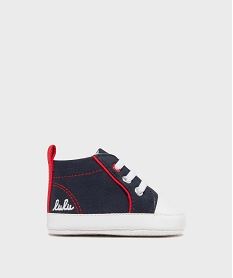 GEMO Chaussons de naissance en toile look tennis bébé - LuluCastagnette Bleu