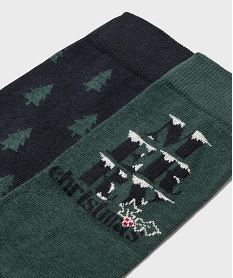 chaussettes avec motifs de noel homme (lot de 2) bleuK044801_2