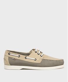 GEMO Chaussures bateau bicolore - Tanéo beige standard