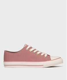 GEMO Tennis en toile à languette fleurie femme - Follow Me rose standard