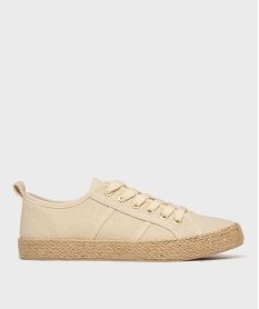 GEMO Tennis en toile à semelle de corde femme - Follow Me beige vif
