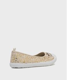 ballerines en toile avec bout renforce femme - follow me beigeK078801_4