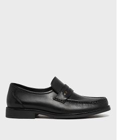 GEMO Mocassins confort en cuir homme - GFlex noir standard
