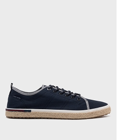 GEMO Tennis en toile et semelle corde homme - Urban Steps Bleu