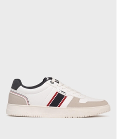 GEMO Baskets basses avec empiècements colorés homme - Urban Steps blanc standard