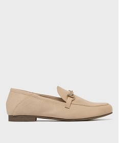 GEMO Mocassin en suédine avec bijou femme - Valentina Baldano Beige