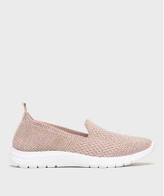GEMO Baskets confort en mesh à semelle souple femme Rose