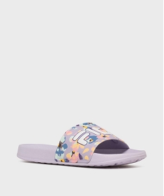 mules de piscine a motifs fleuris femme - fila violetK104201_2