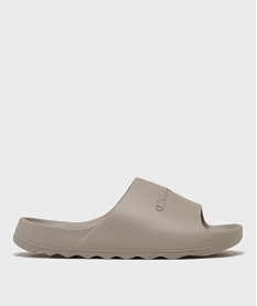 GEMO Mules de piscine moulées et unies femme - Champion Brun