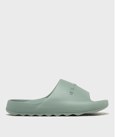 GEMO Mules de piscine moulées et unies homme - Champion Vert