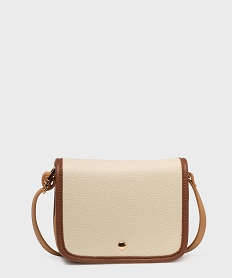 GEMO Sac besace compact femme Beige