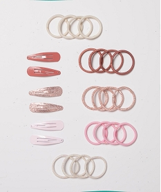 GEMO Accessoires cheveux (lot de 26) rose standard