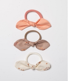 GEMO Élastique mousse avec nœud fantaisie (lot de 3) rose standard