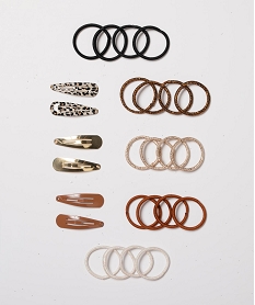 GEMO Accessoires cheveux (lot de 26) marron standard