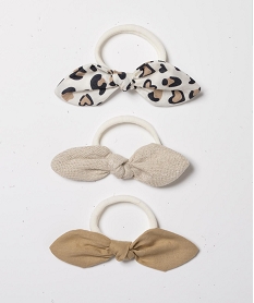 GEMO Élastique mousse avec nœud fantaisie (lot de 3) marron standard