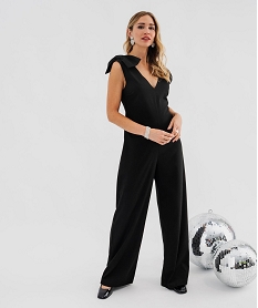 GEMO Combinaison pantalon large sans manches femme noir standard