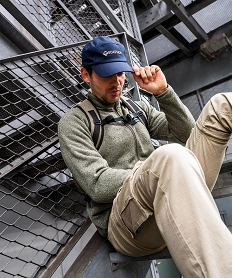 GEMO Casquette en coton homme - Roadsign Bleu